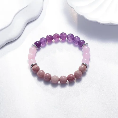 Miniatura 5 de Pulseras curativas para mujeres, cuentas de yoga antiansiedad, alivio del estrés, pensamientos curativos, pulseras de relajación, aromaterapia