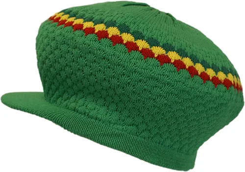 Miniatura 17 de Shoe String King SSK Rasta Knit Tam Hat Dreadlock Gorra con múltiples diseños y tamaños.