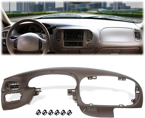 Miniatura 15 de G-PLUS Bisel para panel de salpicadero, compatible con Ford F150 F250 F350 Super Duty 1992 1993 1994 1995 1996 1997 W/cubierta de tablero de motor