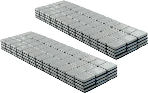 Pesos adhesivos de rueda de 1/4 onzas, 576 unidades, 144 onzas/caja, 0.25 onzas de perfil bajo fácil de pelar, gris, pesos de neumáticos para