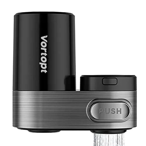 Miniatura 3 de Vortopt Filtro de repuesto para agua del grifo T5, 3-6 meses de vida útil, reduce el cloro, el sabor y el olor (paquete de 2)
