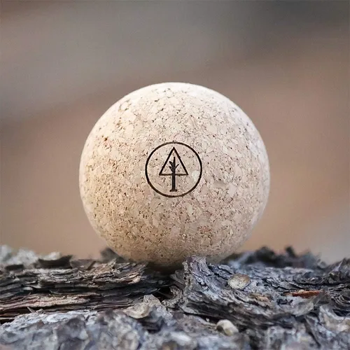 Miniatura 8 de Bola de masaje de corcho de viaje, alternativa ligera y sostenible a la bola de lacrosse para aliviar el dolor muscular (1.9 pulgadas
