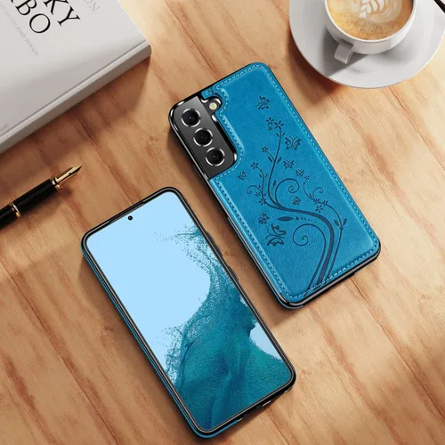 Miniatura 6 de Korecase Funda tipo cartera para Samsung Galaxy S23 con tarjetero, funda clásica de piel con función atril, doble hebilla magnética a prueba
