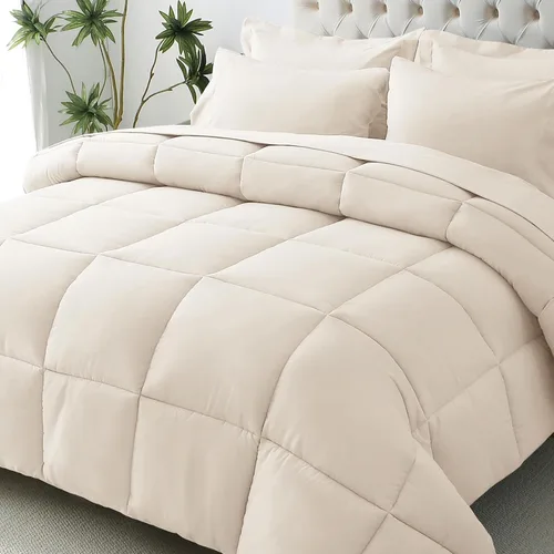 Miniatura 53 de JOLLYVOGUE Juego de edredón individual XL, cama ultrasuave en una bolsa, tamaño individual XL, 5 piezas, juego de ropa de cama certificado Oeko-TEX