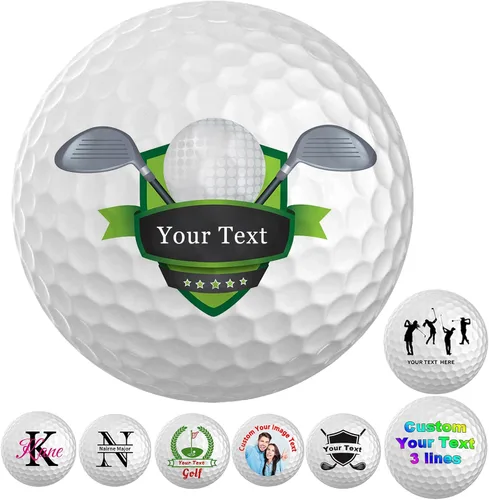Miniatura 11 de Pelotas de golf personalizadas con logotipo de nombre de imagen para hombres y mujeres, puedes personalizar padrinos de boda únicos, regalo
