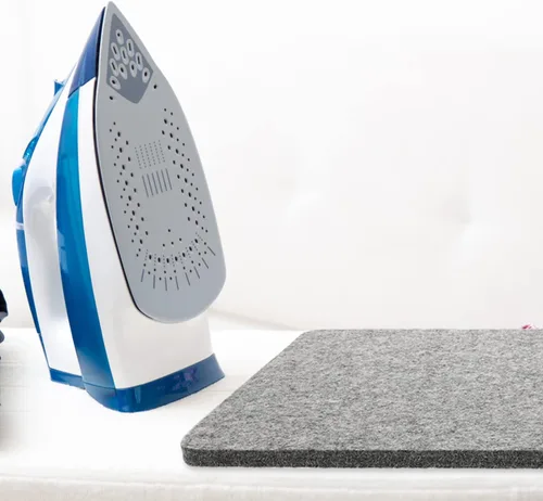 Miniatura 8 de Wakauto Alfombrilla de planchar de lana Felted Ironing Cushion para proyectos de costura de acolchado Uso de doble cara Absorción de humedad