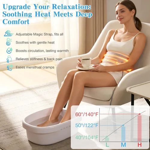Miniatura 4 de veicomtech Máquina de desintoxicación de baño de pies iónico mejorada, máquina de desintoxicación de pies 3 en 1, spa iónico de pies con cinturón