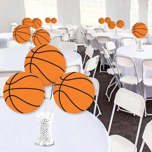 Miniatura 5 de Big Dot of Happiness Nothin' but Net – Baloncesto – Decoraciones DIY Baby Shower o Cumpleaños Elementos esenciales para fiestas grandes – Juego de 20