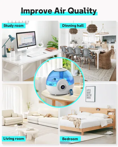 Miniatura 7 de Leemone - Cartucho de desmineralización compatible con humidificadores ultrasónicos HoMedics, paquete de 20 reemplazos de filtro de humidificador