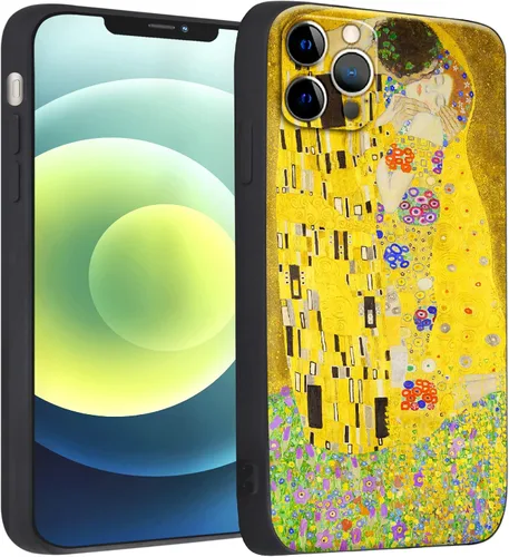 Miniatura 8 de Berkin Arts Funda de silicona compatible con iPhone 12 con protector de pantalla de flores ornamentales intrincadas rosas