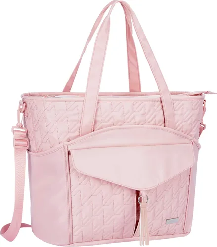 Bolsa de mano para profesores de utilidad para mujeres, bolsas de trabajo acolchadas grandes para enfermeras con bolsillos para laptop de 15.6