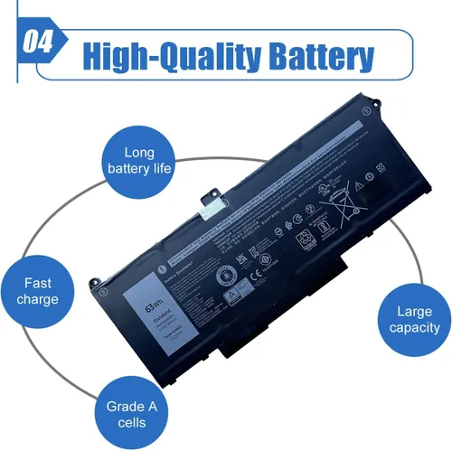Miniatura 5 de 63Wh RJ40G - Batería para portátil de 4 celdas compatible con Dell Latitude 14 5420 Latitude 15 5520 Precision 15 3560 Series Notebook P137G