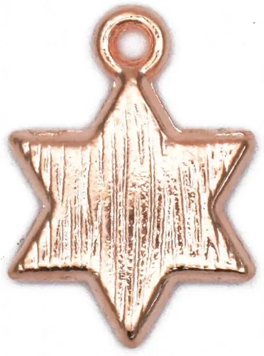 Miniatura 4 de Paquete de 80 dijes esmaltados de estrella de David con estrella negra de seis puntas chapados en oro, colgantes de colores estilo hawaiano, VID350