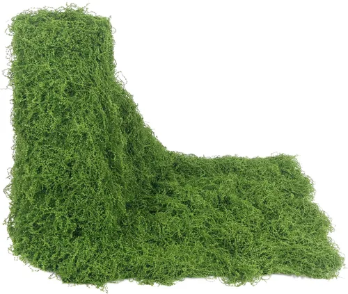 Miniatura 22 de 2 Rollos de Camino de Mesa de Musgo Falso para Decoración 4" x 47" Musgo Artificial para Plantas de Interior Hierba Blanca Falso para Macetas