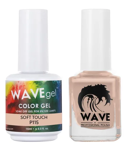 Miniatura 201 de WAVEGEL - Juego dúo de gel y esmalte de uñas a juego - Colección Simplicity - #P109 Blizzard I 0.5 onzas