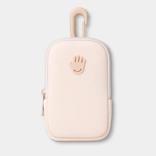 Miniatura 2 de Touchette Zippered Pouch with Snap Hook – Attachable Bag Accessory Compatible with 1 FL OZ Touchland Hand Sanitizer Rosa rubor