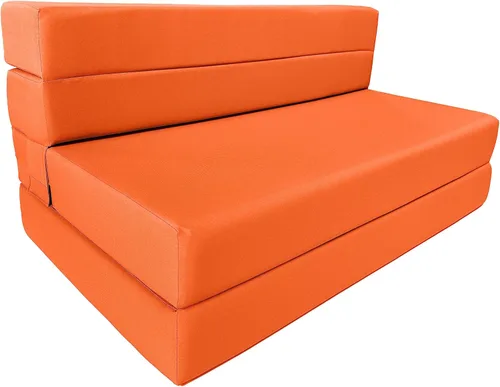 Miniatura 9 de D&D Futon Furniture Colchón plegable de espuma, tumbona para silla, sofá cama de estudio, tamaño Queen 80 x 60 x 6 pulgadas (negro)