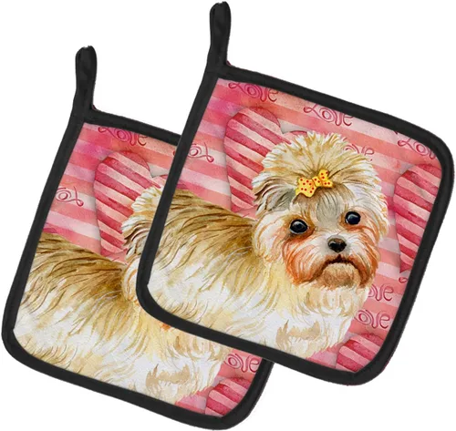 Miniatura 23 de Caroline's Treasures BB9655PTHD - Juego de soportes para ollas de cocina resistentes al calor, almohadillas calientes para horno, 7 1/2 x 7 1/2