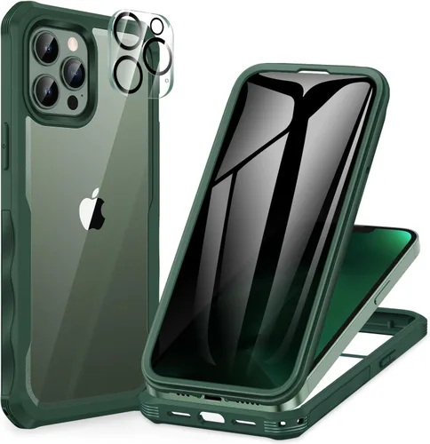 Miniatura 129 de CENHUFO Funda de privacidad para iPhone 11 Pro, funda de cuerpo completo con protector de pantalla de privacidad de vidrio templado 9H integrado