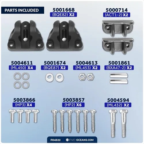 Miniatura 7 de Sistema de aletas de compensación eléctrico Bolt 12" x 9", kit completo BOLT129, 12V DC - FO4322