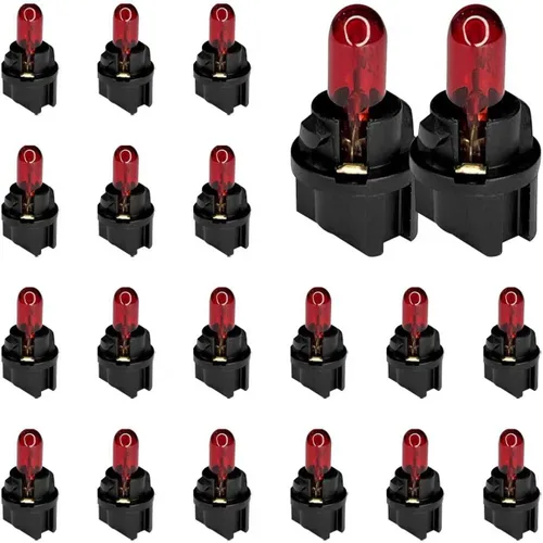 Miniatura 8 de 20 piezas T5 17 57 86 Kits de bombillas de halogénuro para panel de instrumentos, luz de tablero de 12V para interior de automóvil, bombilla