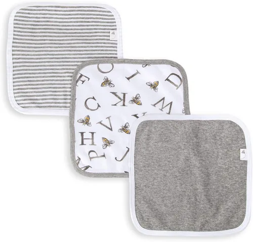 Miniatura 12 de Paños de limpieza para bebé de Burt's Bees Baby, 100% algodón orgánico, tejido de rizo suave y súper absorbente y paño de rizo tejido Tejido de rizo