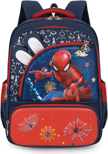 FENGJINRUHUA Lindo juego de rol de dibujos animados escuela primaria mochila niños cómic niños niñas mochila (C-Navy), C-azul marino , Mochila