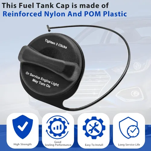 Miniatura 3 de Tapa del depósito de combustible GT330, tapa de gasolina para Chevy Silverado 1500 2500 3500 Avalanche Suburban Tahoe Traverse GMC Sierra 1500 2500