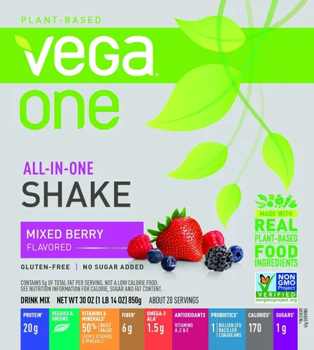Miniatura 3 de Vega - Proteína vegetal en polvo de reemplazo alimenticio, orgánica, VEG00521, Original, Original, 1
