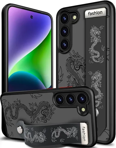 Miniatura 61 de Compatible para Samsung Galaxy S23 Funda Bonita con Correa Soporte Dedo Kickstand, Fundas de Silicona Geniales de Diseñador Funda Cover - Mariposa