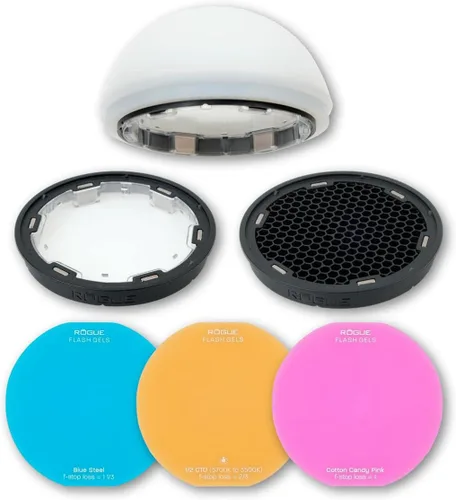 Miniatura 9 de Domo magnético para flash Rogue + adaptador de flash Rogue estándar v2 Utiliza el difusor suave Flash Dome en tu luz de velocidad con el adaptador