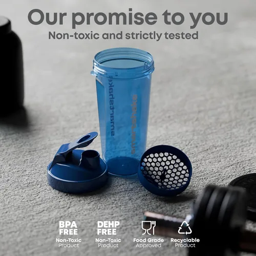 Miniatura 4 de Smartshake Botella mezcladora de proteínas para mezclas de proteínas, 33 onzas, tazas agitadoras para batidos de proteínas, botella agitadora