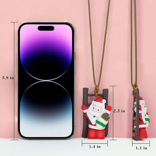 Miniatura 2 de Adorno colgante de pato oscilante de Navidad, accesorios para colgar en el automóvil, estética interior, decoración de habitación fresca, adorno