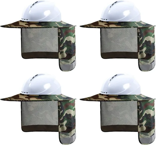Miniatura 15 de Parasol para Casco Duro, Visera de Alta Visibilidad con Protección para el Cuello con Tira Reflectante, Accesorios para Casco Duro, Visera Completa