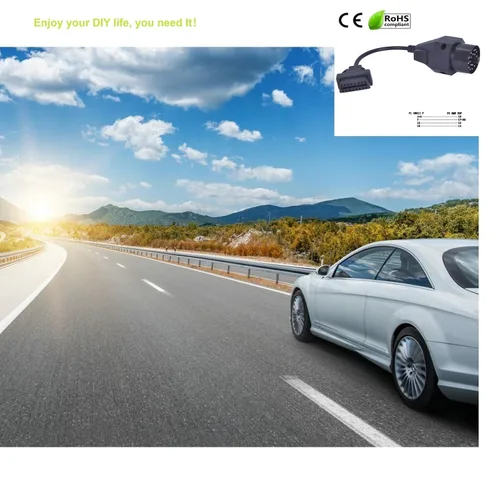 Miniatura 6 de 20 pin a 16 pin obd2 adaptador e36 e38 e39 al conector obd2 adaptador