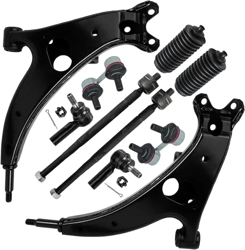 Miniatura 59 de Detroit Axle - Kit de suspensión frontal de 10 piezas para Jeep 2002-2004 Liberty, 2 brazos de control superiores con rótula 2 rótulas inferiores, 4