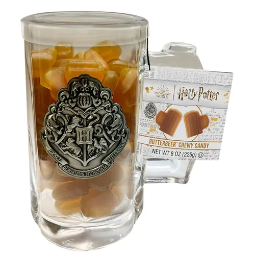 Miniatura 4 de Jelly Belly Taza de cristal de Harry Potter con caramelos masticables de cerveza de mantequilla, caramelo inspirado en la película clásica con sabor