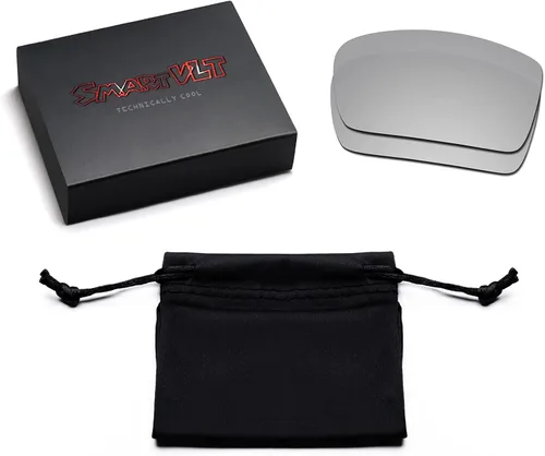 Miniatura 7 de SmartVLT Juego de 5 lentes de repuesto para hombre Oakley Fuel Cell OO9096 Combo Pack S01, Stealth Negro y fuego Rojo y azul hielo y plata Titanio