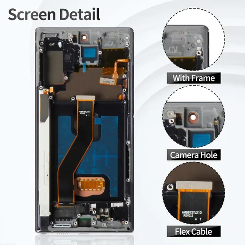 Miniatura 3 de OLED para Samsung Note 10 Plus Reemplazo de pantalla 0.14 oz para Samsung Galaxy Note 10 Plus 0.18 oz LCD Digitalizador Pantalla táctil para Samsung
