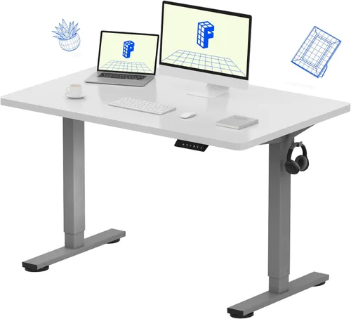 Miniatura 20 de FLEXISPOT Escritorio de Pie de Altura Ajustable Eléctrico, Marco de Escritorio de Pie de Acero Resistente con Controlador de Memoria