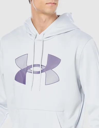 Miniatura 3 de Under Armour - Sudadera de polar con capucha, para hombre, con logotipo grande