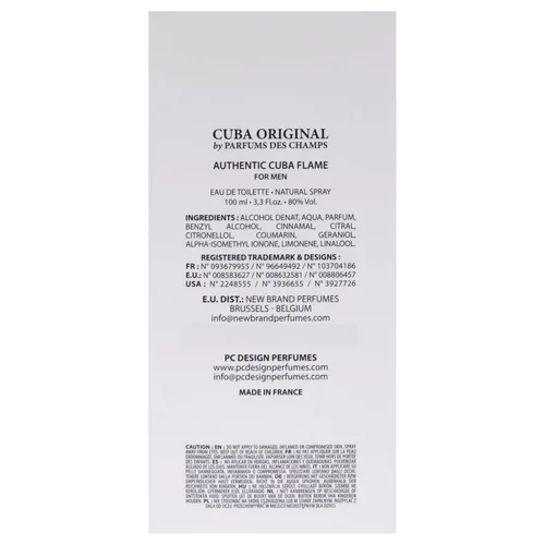 Miniatura 7 de Cuba Authentic Flame by Cuba para hombre - 3.3 oz EDT Spray