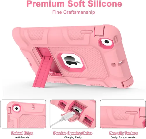 Miniatura 4 de TIMISM Funda para iPad mini, iPad mini 2, iPad mini 3 con soporte, 3 en 1, resistente a prueba de golpes, híbrida de tres capas, funda protectora