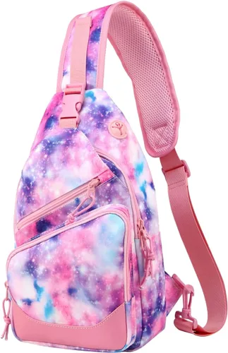 Miniatura 11 de VASCHY Bolso bandolera para hombres y mujeres, una correa sobre el hombro, mochila cruzada para el pecho, para senderismo, viajes, exteriores Negro