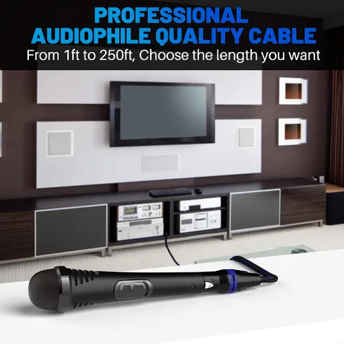 Miniatura 6 de XLR Cable de micrófono de 2 pies (paquete de 2, multicolor), cable de conexión de micrófono equilibrado de 3 pines macho a hembra, trenzado