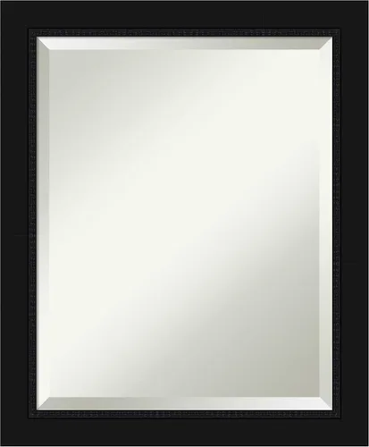 Miniatura 74 de Amanti Art Espejo de baño de madera, espejo de pared negro Ashton para usar como espejo de tocador de baño sobre el fregadero