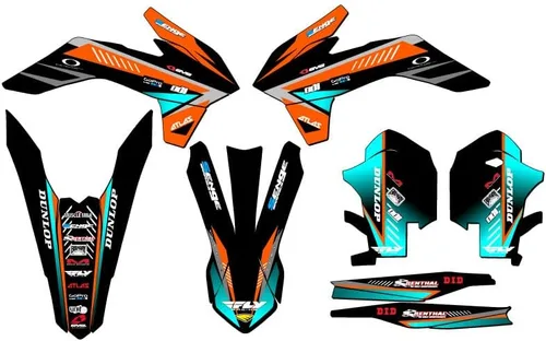 Miniatura 8 de Kit de base gráfica XC Surge Black Senge 2013-2014 compatible con KTM