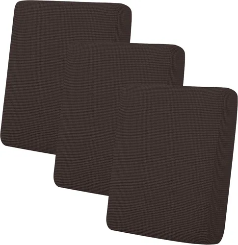 Miniatura 16 de Easy-Going - 4 Fundas de cojín elásticas para sofá seccional, izquierda/derecha, en forma de L, funda de asiento antideslizante, suave, flexible