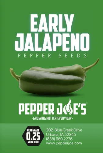 Miniatura 2 de Pepper Joe's Paquete de 3 semillas de jalapeño – 3 variedades esenciales de jalapeño para cultivar en tu jardín – Jalapeno temprano, jalapeño