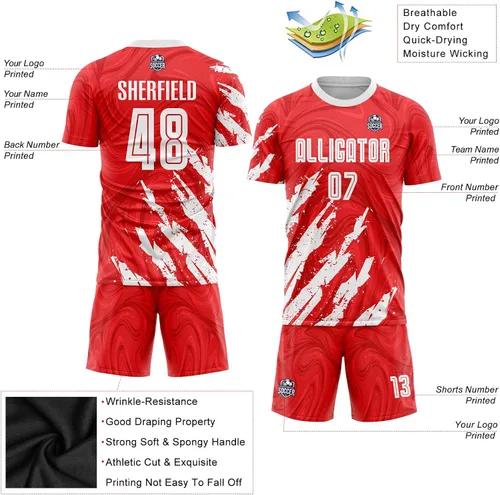 Miniatura 3 de Camiseta de fútbol personalizada para hombres y jóvenes, camisetas de fútbol deportivas personalizadas con número de nombre del